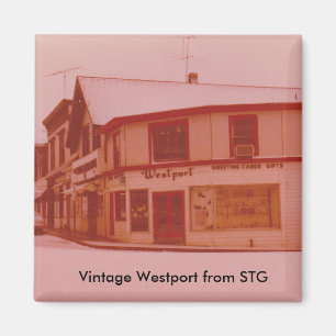 ヴィンテージのWestportの磁石-鉄道場所 マグネット