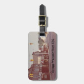 ヴィンテージのWestportの荷物のラベル-ファインアートの劇場 ラゲッジタグ (正面縦)