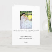 ヴィンテージのWillcoxの母及びベビー カード (裏面)