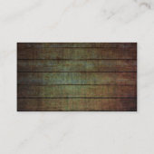 ヴィンテージのwoodgrainの便利屋の建築大工 予約カード (裏面)