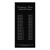 ヴィンテージのwoodgrainの便利屋の建築 ラックカード (裏面)