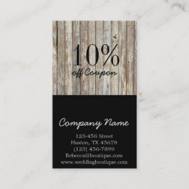 ヴィンテージのwoodgrainの便利屋の建築 割引カード