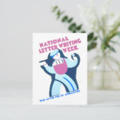 ヴィンテージのWPAポスター(Letter-書's Week) ポストカード (スタンド正面)