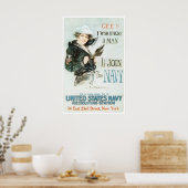 ヴィンテージはぁ僕が男のポスターだったら ポスター (キッチン)