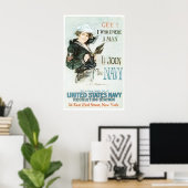 ヴィンテージはぁ僕が男のポスターだったら ポスター (ホームオフィス)