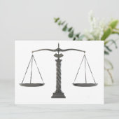 ヴィンテージはかりで測計量招待状 招待状 (スタンド正面)