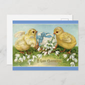 ヴィンテージはがきつき雛 シーズンポストカード (正面/裏面)