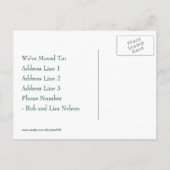 ヴィンテージはがきの孔雀の変更 案内ポストカード (裏面)