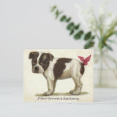 ヴィンテージはがきの複製 – Sad Puppy Dog ポストカード (スタンド正面)