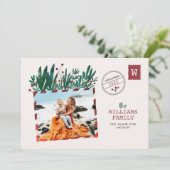 ヴィンテージはがきクリスマスフォトカード 招待状 (スタンド正面)