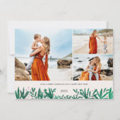 ヴィンテージはがきクリスマスフォトカード 招待状 (裏面)