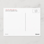 ヴィンテージはがきコラージピンクローズアンドキューピッド ポストカード (裏面)