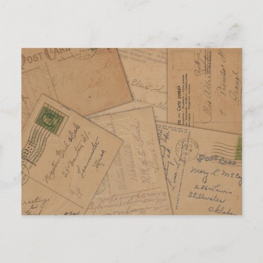 ヴィンテージはがきコラージュ ポストカード (正面)