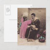 ヴィンテージはがきサンタクロースペレノエル&エンジェル シーズンポストカード (正面/裏面)