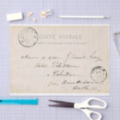 ヴィンテージはがきティッシュペーパー 薄葉紙 (クラフト)