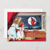 ヴィンテージはがきハロウィーン1880 to ポストカード (正面/裏面)