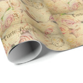 ヴィンテージはがきバレンタインデー ラッピングペーパー (ロールコーナー)