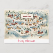 ヴィンテージはがきメリークリスマス ポストカード (正面)