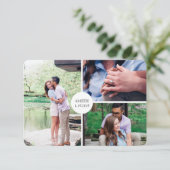 ヴィンテージはがき日付を保存 招待状 (スタンド正面)