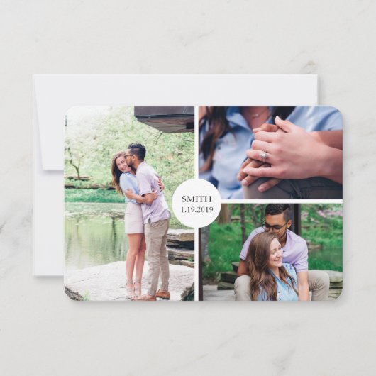 ヴィンテージはがき日付を保存 招待状 (正面)