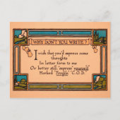 ヴィンテージはがき書は ポストカード (正面)