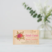 ヴィンテージはがき美しいコンサルタント 名刺 (スタンド正面)