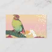 ヴィンテージはがき美しいコンサルタント 名刺 (裏面)