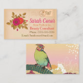 ヴィンテージはがき美しいコンサルタント 名刺 (正面/裏面)