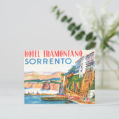 ヴィンテージはがき – ホテルトラモンタノソレント ポストカード (スタンド正面)