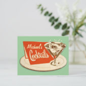 ヴィンテージはがき – マルティニグラスコットル ポストカード (スタンド正面)