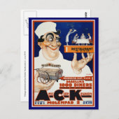 ヴィンテージはがき：レストラン&フードケータリング ポストカード (正面/裏面)