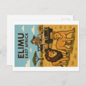 ヴィンテージはがき – 東アフリカ ポストカード (正面/裏面)