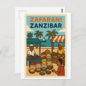 ヴィンテージはがき – 東アフリカ ポストカード (正面/裏面)