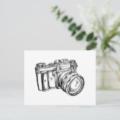 ヴィンテージはがき – 白黒 ポストカード (スタンド正面)