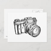 ヴィンテージはがき – 白黒 ポストカード (正面/裏面)