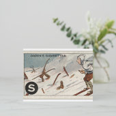 ヴィンテージはがき 箔シーズンポストカード (立ち正面)