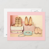 ヴィンテージはがき、靴 ポストカード (正面/裏面)