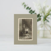 ヴィンテージはがき – Boy and Girl ポストカード (スタンド正面)