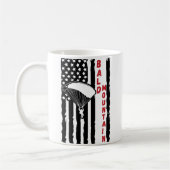 ヴィンテージはげマウンテンアイダホパラグライディングスカイダイビング コーヒーマグカップ (左)