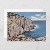 ヴィンテージはげ頭の崖,ヨーク,メイン ポストカード (正面/裏面)