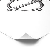 ヴィンテージはさみエレガント白黒 フォトプリント            (角)