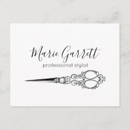 ヴィンテージはさみサロンマーケティング ポストカード