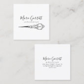 ヴィンテージはさみサロン スクエア名刺 (正面/裏面)