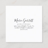 ヴィンテージはさみサロン スクエア名刺 (裏面)