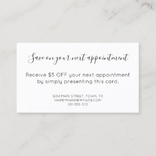 ヴィンテージはさみサロン 割引カード