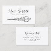 ヴィンテージはさみサロン 名刺 (正面/裏面)