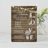 ヴィンテージはしごブライダルシャワー 招待状 (スタンド正面)