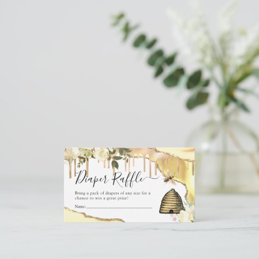 ヴィンテージはちみつビーおむつラッフル エンクロージャーカード (スタンド正面)