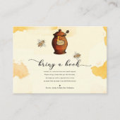 ヴィンテージはちみつポットはちみつ赤ちゃんシャワー本をもたらす エンクロージャーカード (正面)
