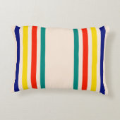 ヴィンテージはっきりしたアストライプのントピロー アクセントクッション (裏面)